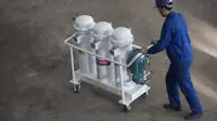 Vista 2 — Unidad de filtración de precisión para la depuración de aceite lubricante industrial JY-H330